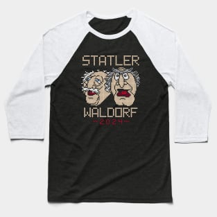 POXELART - Statler and Waldorf for president 2024 Baseball T-Shirt